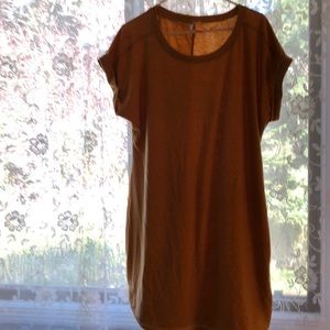 Gold knit dress